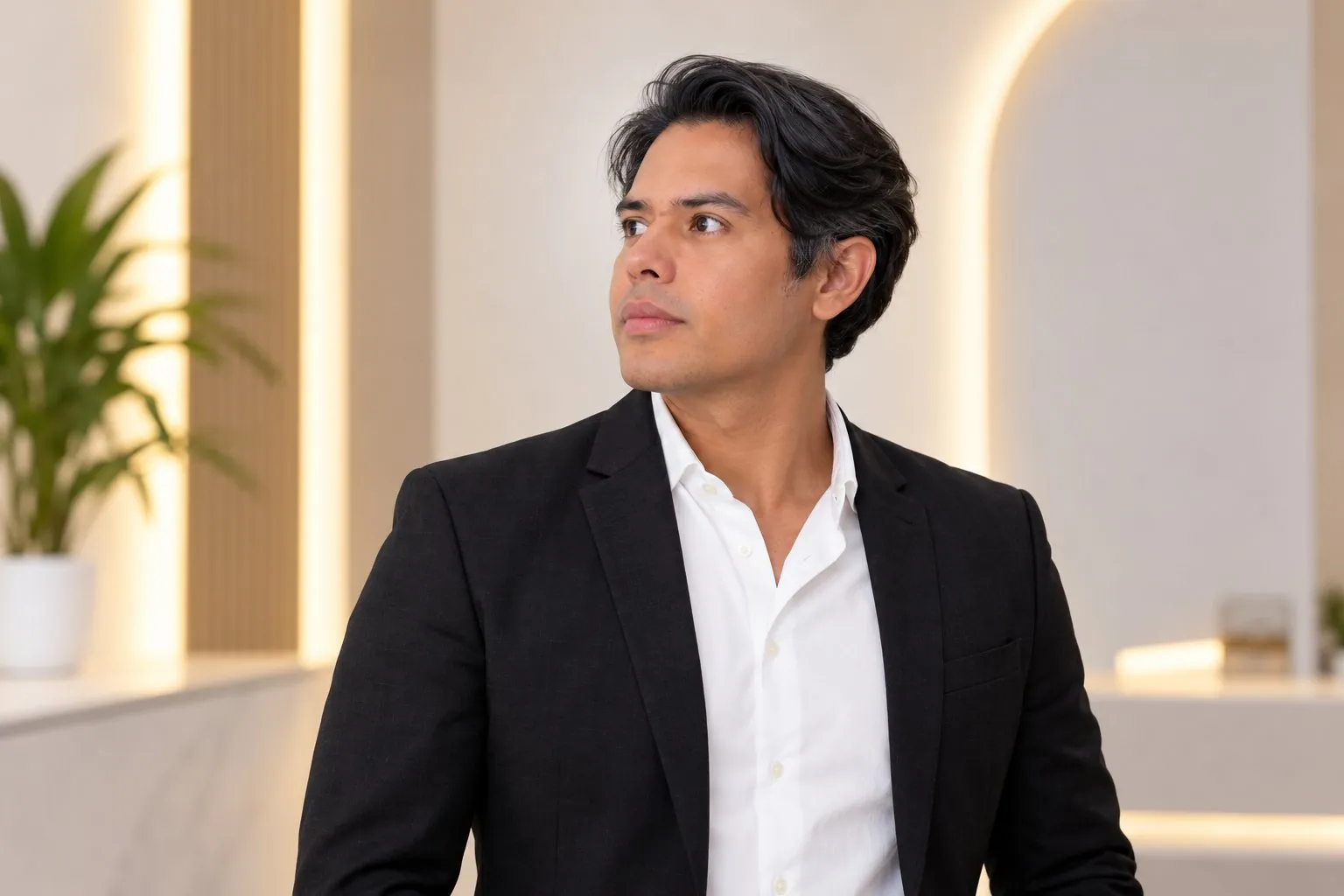 Dr. Henry Pallares en el consultorio de Esthetic Med Institute